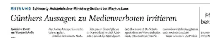 Ministerpräsident bei Markus Lanz Günthers Aussagen zu Medienverboten irritieren