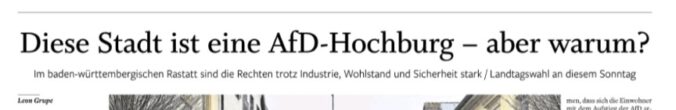 AfD in Rastatt – Warum die NOZ die rechtsextreme Partei verharmlost