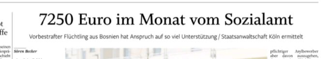 Ein Kölner Einzelfall, sieben betroffene Familien in einer Millionenstadt, und die NOZ druckt ihn. Nicht weil er repräsentativ ist, sondern weil er funktioniert. Framing statt Einordnung, Empörung statt Journalismus.