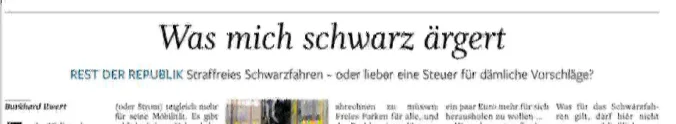 Ewert geißelt Schwarzfahrer als Regelbrecher, und beklagt nebenbei seinen eigenen Blitzervorfall in Hamburg. Ein Kommentar, der mehr über den Autor verrät als über das Thema.