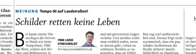 Wenn der Kommentar das widerlegt, was der Nachrichtenartikel daneben belegt: Streckwaldt gegen Streckwaldt