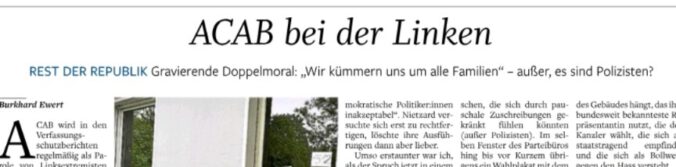 Burkhard Ewert vergleicht „1312" mit NS-Symbolik, und räumt im selben Text ein, dass der Spruch durch die Meinungsfreiheit gedeckt ist. Was das über seine Argumentation sagt.