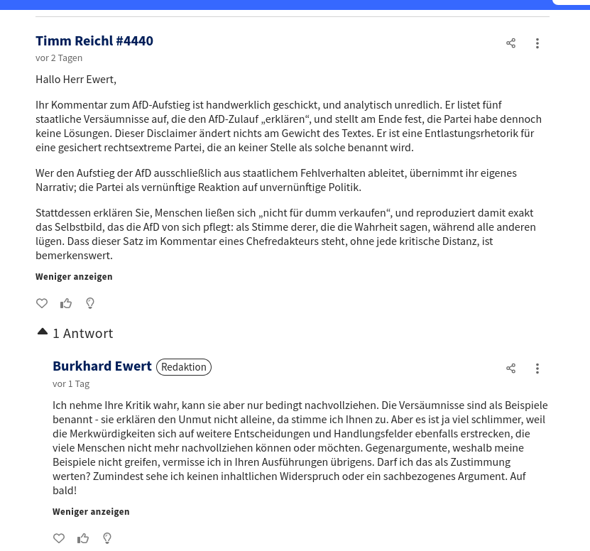Viermal Ewert: Wenn die Zusammenfassung das Problem wiederholt 2 NOZblog